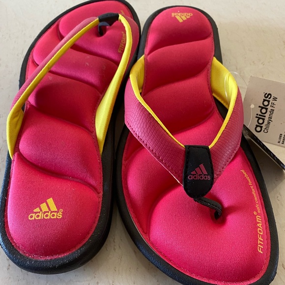 adidas | Shoes | Womens Adidas Fit Foam Flip Flops | Poshmark